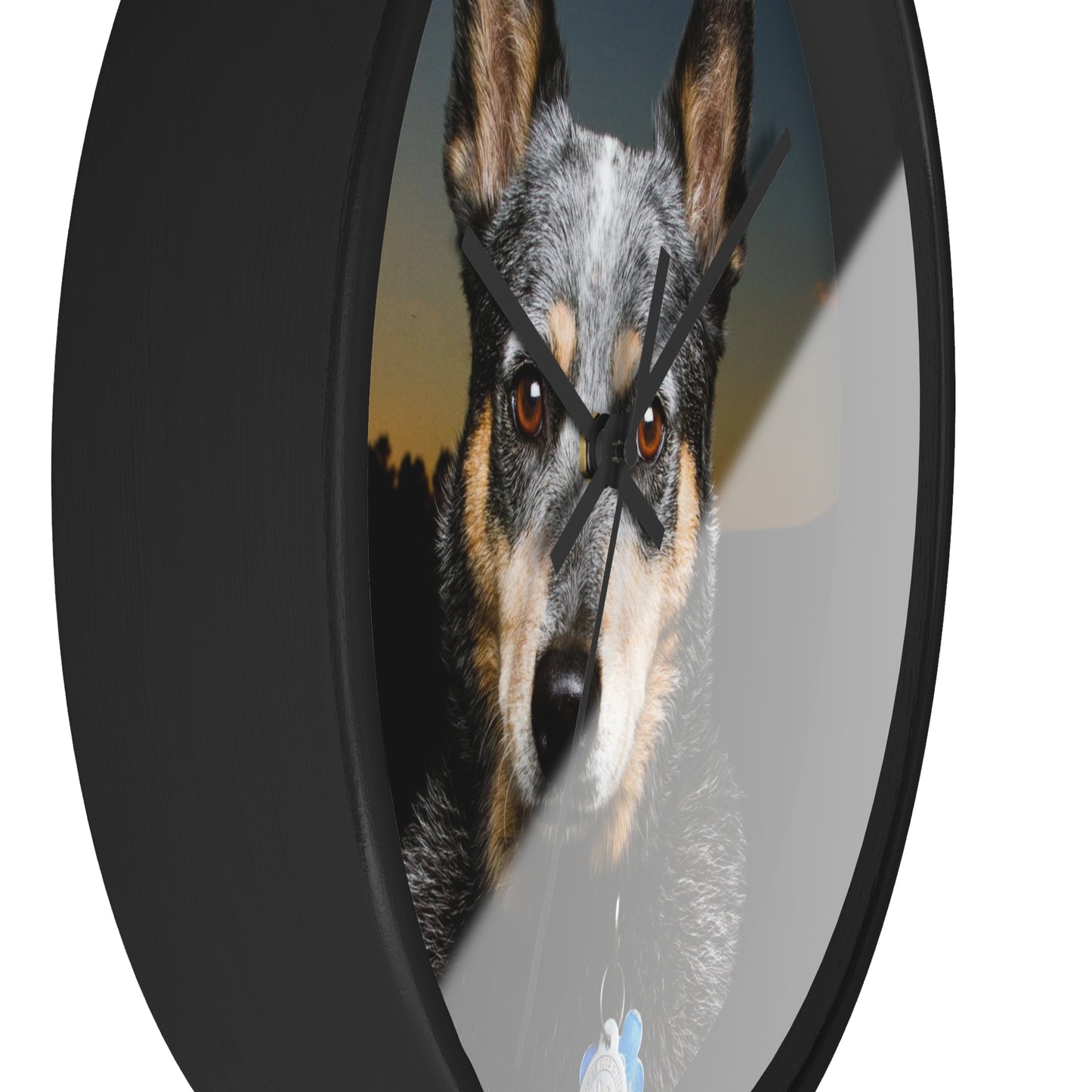 Blue Heeler Wall Clock Timeless Elegance for Dog Lovers' Spaces