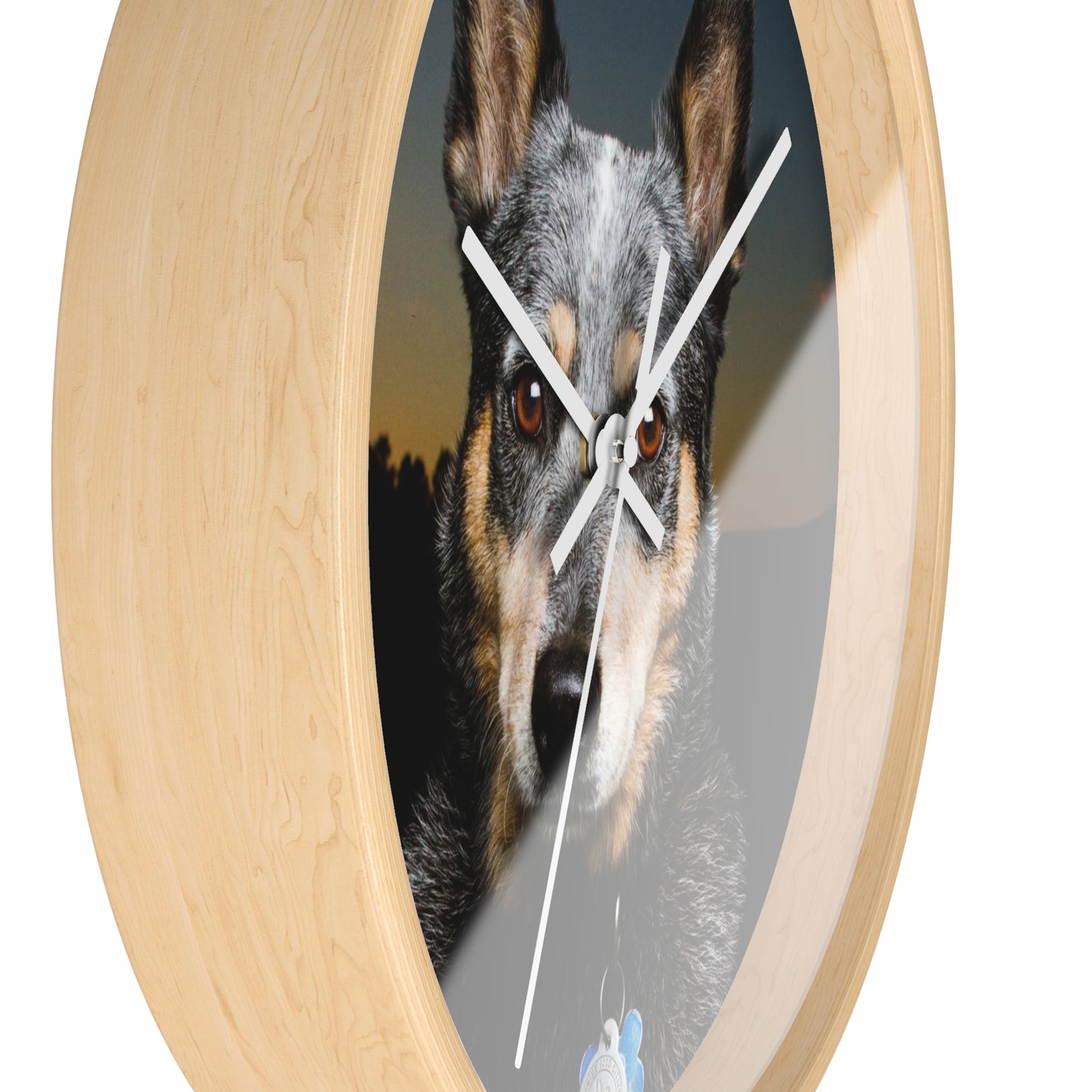 Blue Heeler Wall Clock Timeless Elegance for Dog Lovers' Spaces