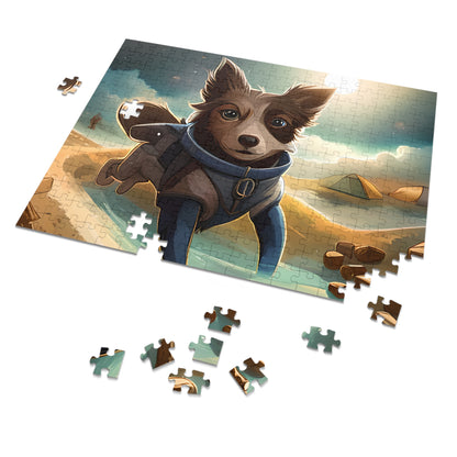 Cute Dog in Space Jigsaw Puzzle (252 Piece)