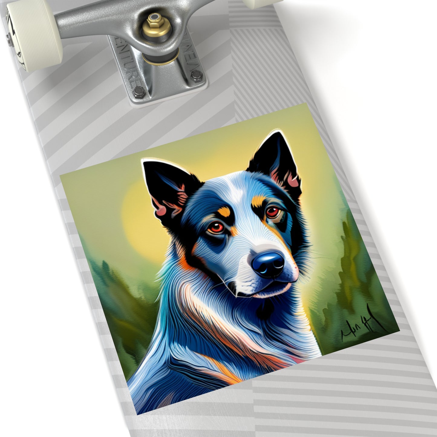 Australian Cattle Dog Square Stickers