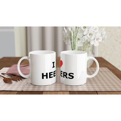 I Love Heelers White 11oz Ceramic Mug