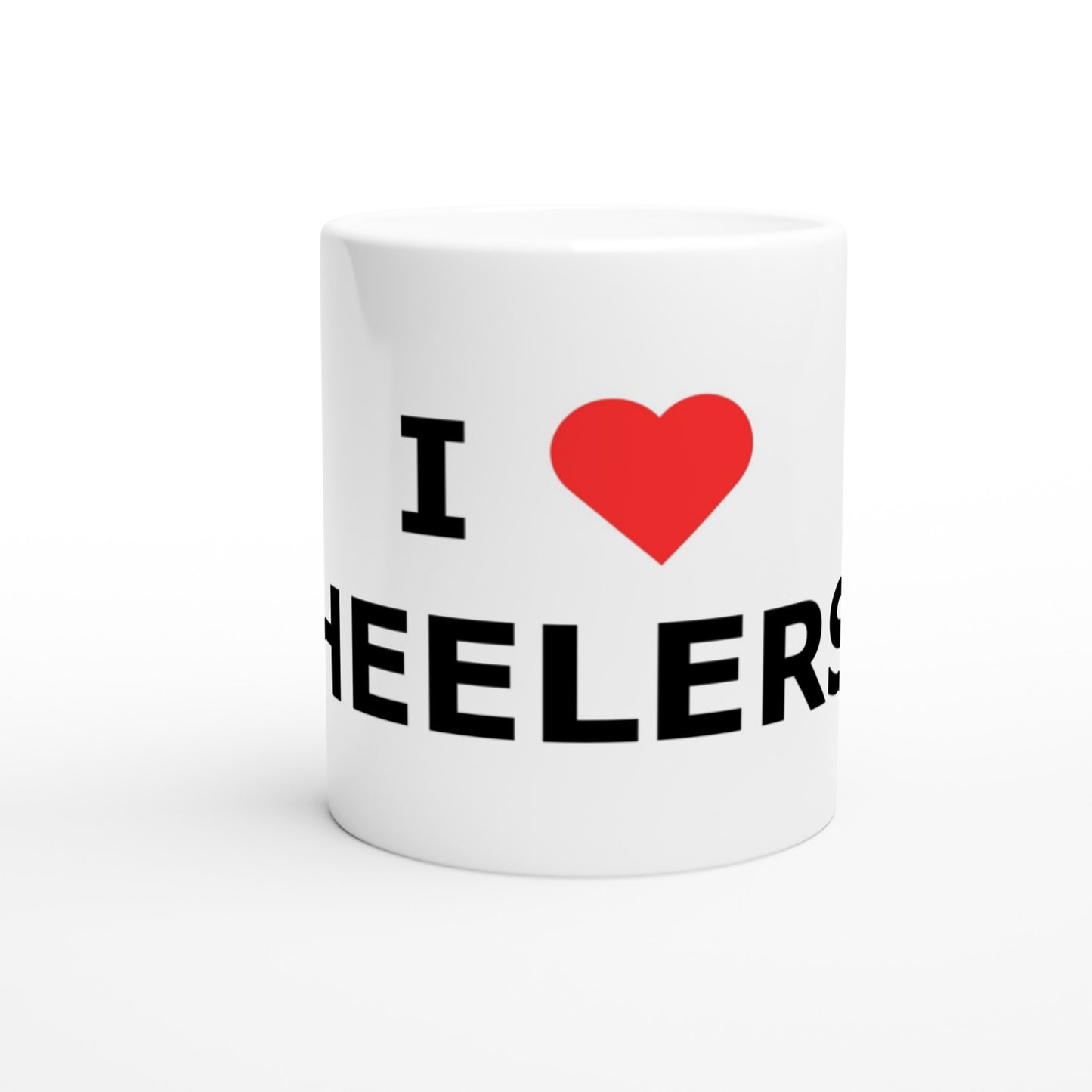 I Love Heelers White 11oz Ceramic Mug