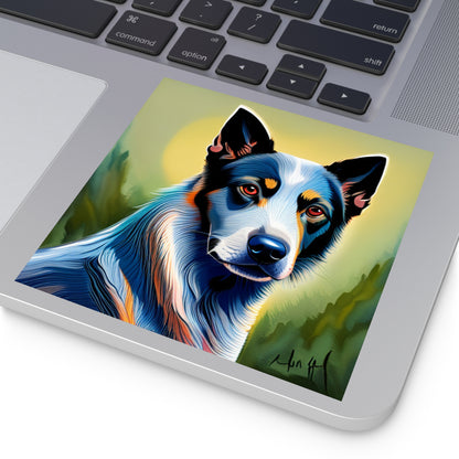 Australian Cattle Dog Square Stickers