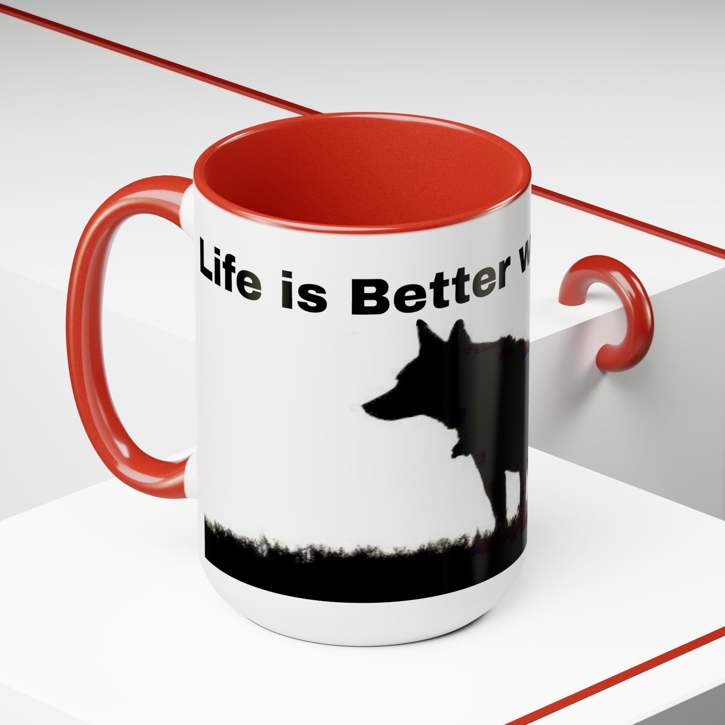 Life is Better With a Heeler" Seasonal and Holiday Gift Coffee Mug