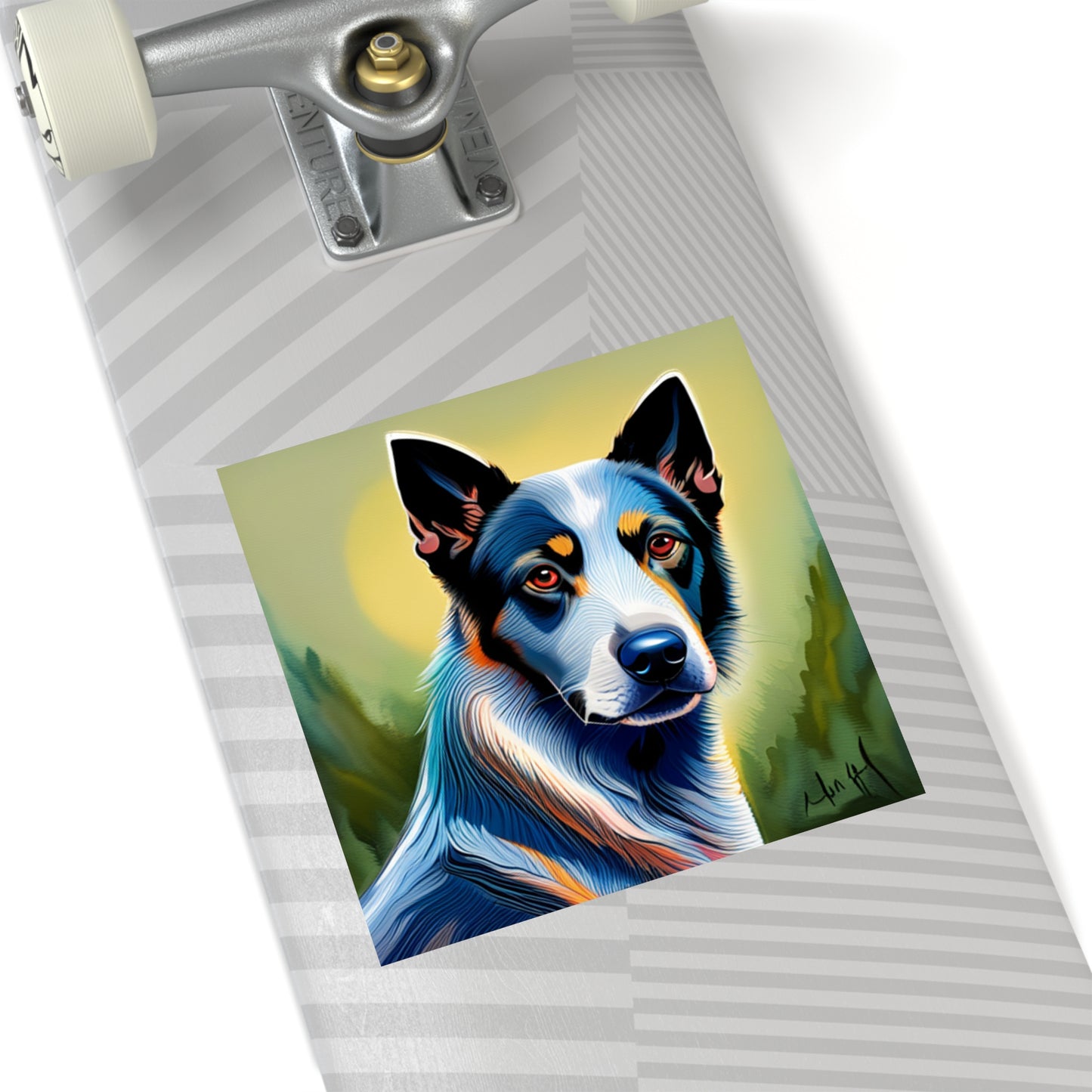 Australian Cattle Dog Square Stickers